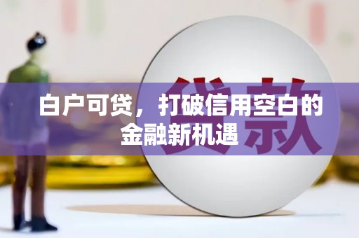 香山白户可贷，打破信用空白的金融新机遇