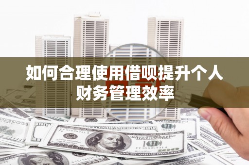 香山如何合理使用借呗提升个人财务管理效率
