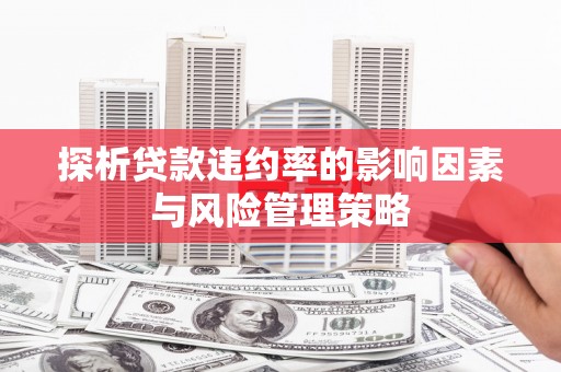 香山探析贷款违约率的影响因素与风险管理策略