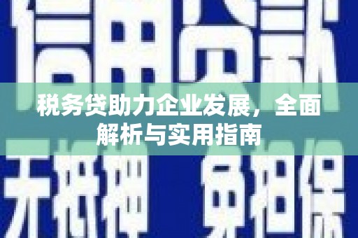 香山税务贷助力企业发展，全面解析与实用指南